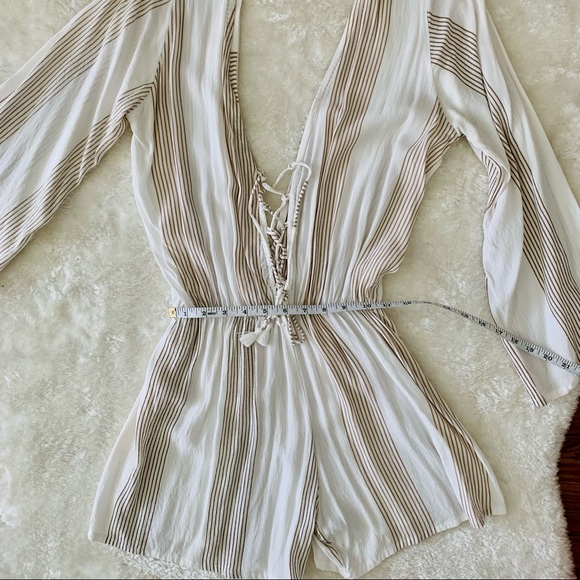 FAITHFULL THE BRAND Positana Playsuit in Romero Stripe Print - Picture 10 of 12